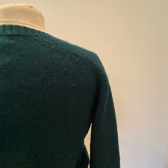 Breamar International Womens Green Cardigan Sweater w Gold Buttons / Size S (38) - Picture 5 of 9